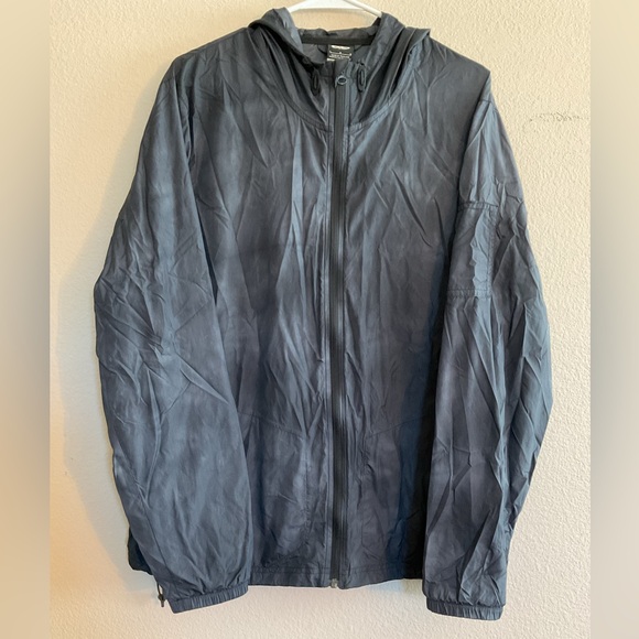 Nike Other - Nike 6.0 Men’s Black & White Marbled Zip Up Hooded Raincoat/Windbreaker Large
